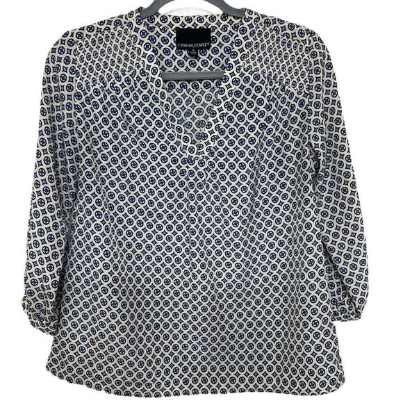 Cynthia Rowley Shirred Design Blouse - Picture 1 of 6